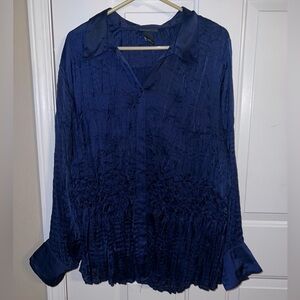 Women’s Plus Size Dark Blue Top